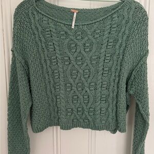 Free People Sage Cable Knit Sweater